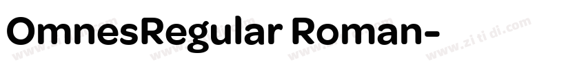 OmnesRegular Roman字体转换
